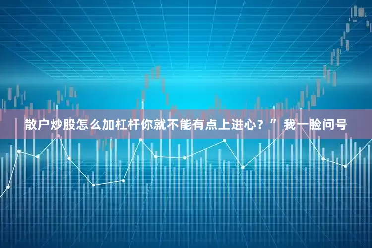 散户炒股怎么加杠杆你就不能有点上进心？” 我一脸问号